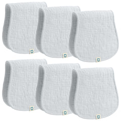 ROMY RO muslin burp cloths closeup—soft, highly absorbent fabric for quick cleanups.