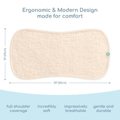 ROMY RO muslin burp cloths with soft touch to protect delicate baby skin during burping
