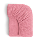 ROMY RO Muslin crib sheet—soft fabric for gentle baby skin and breathable sleep.