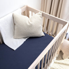 ROMY RO muslin sheets elastic-fit keeps crib cover snug and wrinkle-free