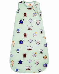 Roo and Bear bamboo sleep sack zipper for easy nighttime diaper changes