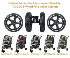 ROODO wheel set rear 6in provides stable handling for daily walks