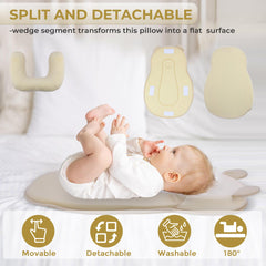 Rootling memory foam core maintains shape for consistent support through growth.