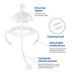 ROPOSY bottle handles provide a comfortable grip during learning