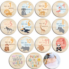 RORANIC milestone disc Hello World ready for adorable baby growth photos