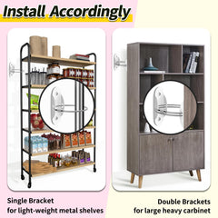 RORMGO anti-tip anchors wall mounting show sturdy wall attachment for tall furniture.