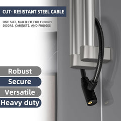 RORMGO lock on a French-door fridge demonstrates universal fit