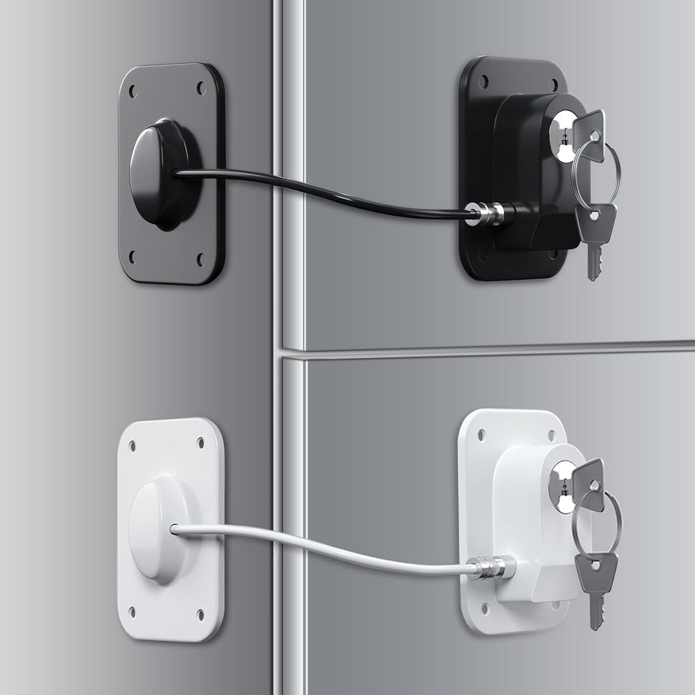 RORMGO fridge lock two-pack with keys for easy access and safety