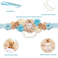 Rosavida daddy to be corsage pin highlighting partner during celebration