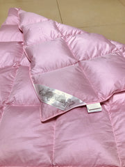 Rose Feather organic cotton cover close-up highlights 800TC durability