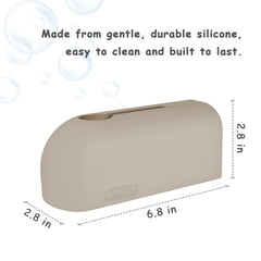 Roslim universal-fit bathtub faucet demonstrates snug protection on standard fixtures.