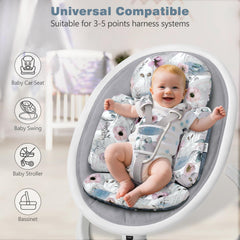 RosyLCG Upgraded Infant Car Seat Insert all-season design delivers year-round comfort