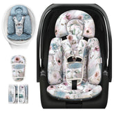 RosyLCG Upgraded Infant Car Seat Insert head support provides snug comfort on car trips