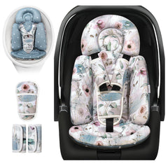 RosyLCG Upgraded Infant Car Seat Insert head support provides snug comfort on car trips
