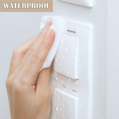 Rousrie clear visibility labels keep switches looking clean and professional.