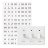 Rousrie switch sticker set 356 pieces for quick labeling and organized spaces.
