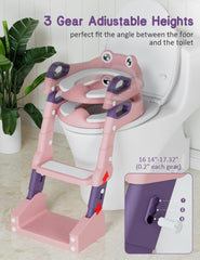 ROUTTOON potty seat anti slip pads provide stable training on adult toilets