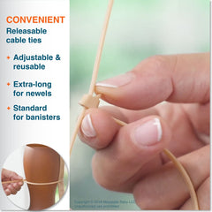 Roving Cove cable ties installation view for quick, secure setup.