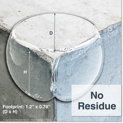 Roving Cove Clear material blends with furniture colors for discreet protection.
