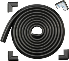 Roving Cove HeftyFit edge protector along furniture edge for enhanced safety.
