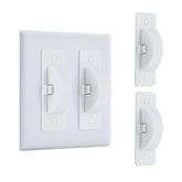 Roxiuc Switch Cover Guard pair in white provides discreet child safety protection.