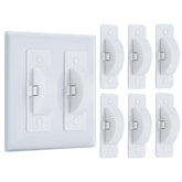 Roxiuc Switch Cover Guard white 6pc pack ready to safeguard outlets.