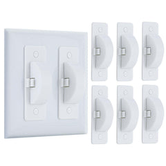 Roxiuc Switch Cover Guard white 6pc pack ready to safeguard outlets.