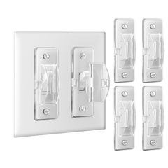 Roxiuc Switch Guard clear-cover, nearly invisible protection keeps curious fingers away from switches.