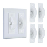 Roxiuc switch guard front view shows discreet, child-safe protection for wall switches.