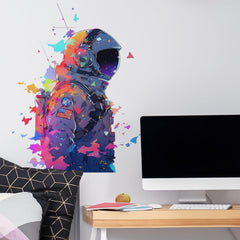 RoyoLam nursery room wall art featuring a space themed astronaut