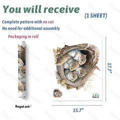 RoyoLam peel-and-stick squirrels decal for quick room updates