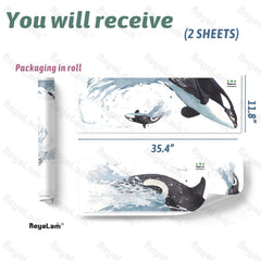 RoyoLam waterproof peel-and-stick decal on smooth surfaces is renter-friendly.