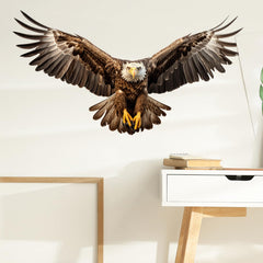 RoyoLam lifelike eagle wall decal PVC material removable and waterproof