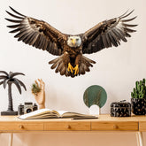 RoyoLam lifelike eagle wall decal sheet on white wall for bright nursery decor