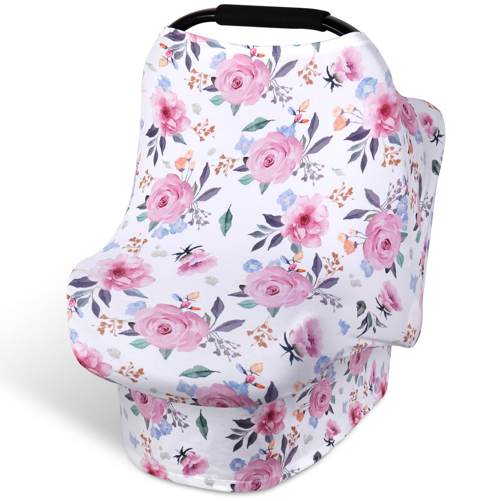 Rquiet car-seat-cover-baby-nap provides a soft breathable nap space on the go