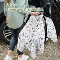 Rquite 360-degree protection cover keeps baby private and comfortable outdoors