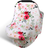 Rquite all-in-1 car seat cover canopy offering privacy and sun protection.