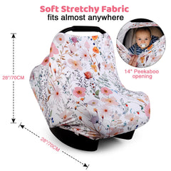 Rquite all-in-1 car seat cover quick on-the-go setup