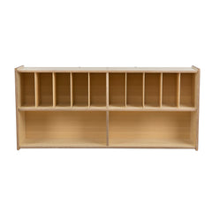 RRI Goods diaper-storage-organizer wall-mount closeup shows sturdy birch plywood construction.