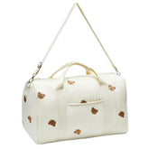 RSENFREMIOR diaper bag tote 35L main compartment keeps baby items organized