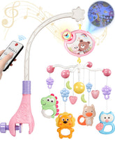 RSEPD crib mobile with music projection aids sleep and visual learning