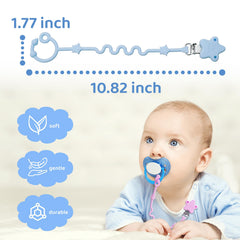 RTMOK stroller toy strap use shows adjustable, on-the-go attachment on a car seat or stroller.