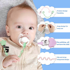 RTMOK toy strap with buckle design enhances security for pacifiers and teethers.