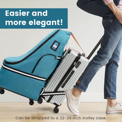 RUCYEN rolling car seat bag side closed highlights durable carry with padded straps