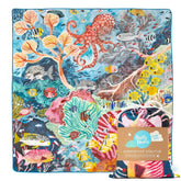 Rudie Nudie baby play mat laid flat, foldable design for diaper-free floor play