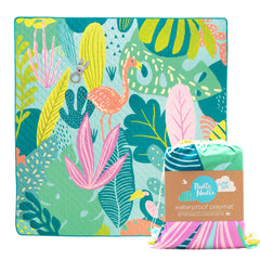 Rudie Nudie Baby Play Mat fully spread for spacious crawling and tummy-time play.