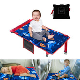 Ruimix toddler airplane bed folded-compact for easy packing on trips.