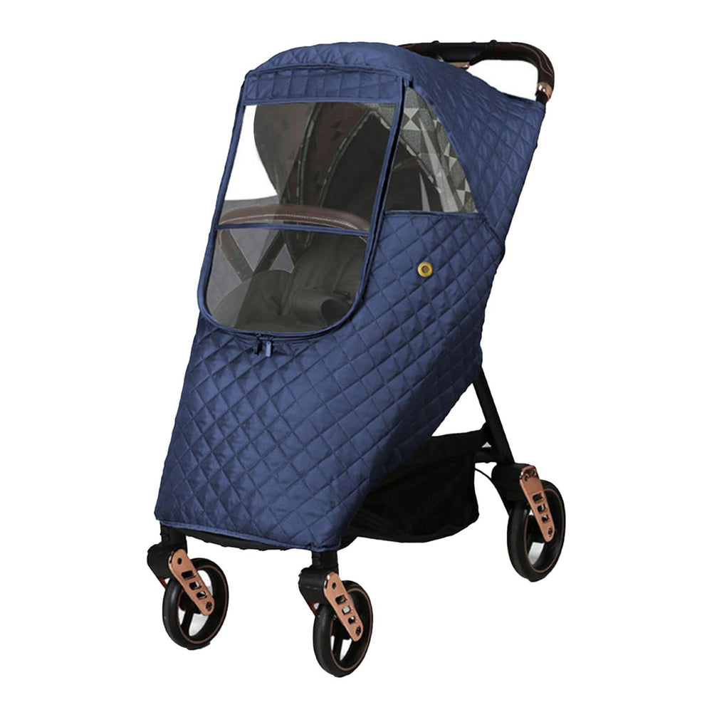 Ruiqas universal stroller rain cover folded for compact storage and quick use.