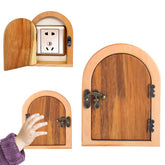 RUIYUE Fairy Door Outlet Cover on wall adds whimsy while concealing outlets safely