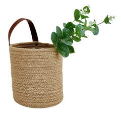 RUIZHIXUAN two-tone jute-brown basket detail emphasizes rustic charm and sturdy handle.